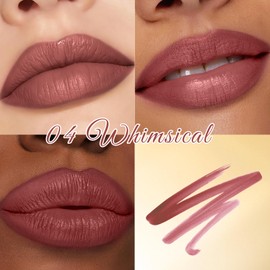 DAGEDA Peel Off Lip Stain,Gold Lips Mask Tattoo Lip Stain Tint, Highly Pigmented,Waterproof Long-lasting Peel Off Lip Liner Stain,Matte Finish Lip Makeup 04