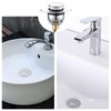 Zovator Universal Pop Up Sink Plug Silver Grey Stainless Steel