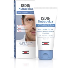 ISDIN Nutradeica - Gel-crema facial indicado para el tratamiento del exceso de sebo, descamación, picor y eritema de la piel seborreica facial, 50 ml