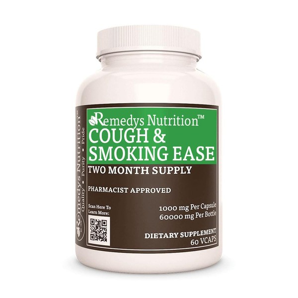 Remedy's nutrition Cough and Smoking Ease 1,000mg per Capsule/60,000mg per