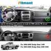 x xotic tech Dashboard Mat Cover Compatible with Dodge Ram