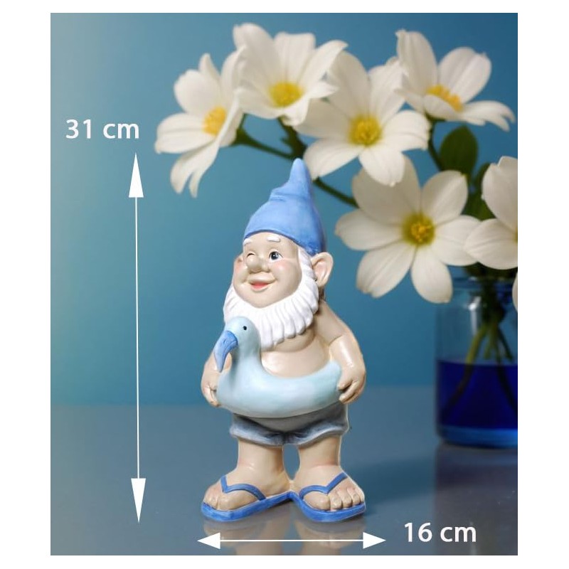 Udo Schmidt Bath Gnome with Swimming Ring Garden Gnome 31
