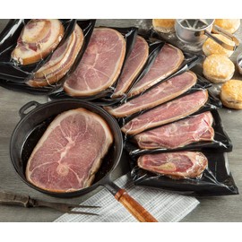 Burgers' Smokehouse Uncooked Attic Aged Country Ham (Unsliced, 7 1/2 to 8 1/2 pounds (half ham))