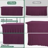 BDDC Table Skirts for Rectangle Tables 6ft - One-Piece Burgundy