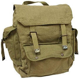 Zip Zap Zooom Highlander Mens Man Combat Military Rucksack Travel Back Pack Canvas Surplus Shoulder Bag