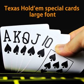 Difference U Standard Playing Card【1 Deck of RED】 Poker Cards, Waterproof 100% Plastic Playing Cards, Poker Cards Professional for Texas Hold'em, Blackjack, Casino Grade