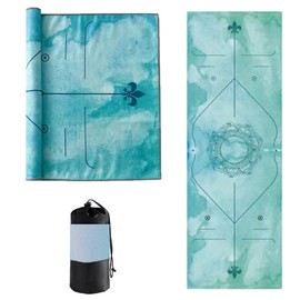 Yoga Mat Towel Yoga Towel Gym Towel Travel Non Slip Hot Yoga Towel Quick Dry Travel Fitness&Exercise Mat Towel Sweat Absorbent Yoga Blanket Mat Towel Yoga Towel Mat Hot Yoga Mat with Mesh Carrying Bag