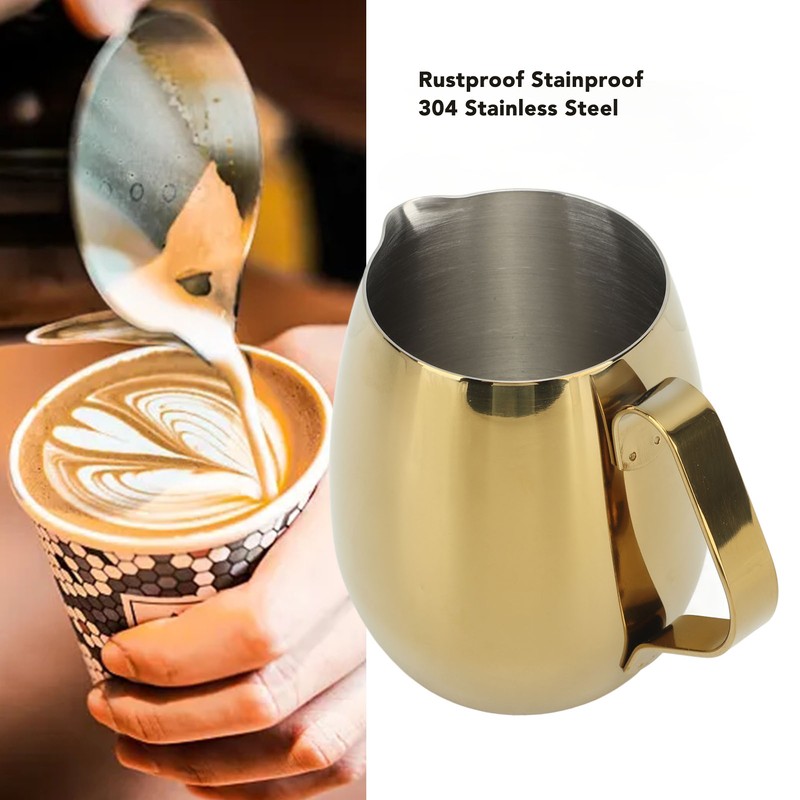 Coffee Milk Cup Stainless Steel Milk Frothing Pitcher Cappuccino Latte