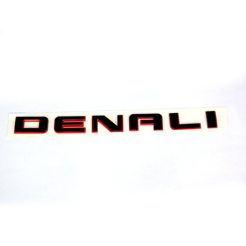 3pack Red Line Denali Hd Nameplate Emblems Badge Compatible with