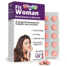 VITAGENERICS FitWoman Multivitamins and Minerals 30 Tablets