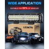 LEDKITO 12 inch LED Light Bar Kit with 5 Pin