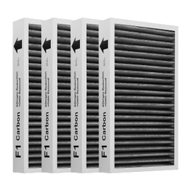 Hichoryer F1 Filter Allergen Reduction+Odor Removal, Replacement Filter Compatible with Filtrete C01 T02 Room Air Purifier FAP-C01-F1 and FAP-T02-F1,4 Pack