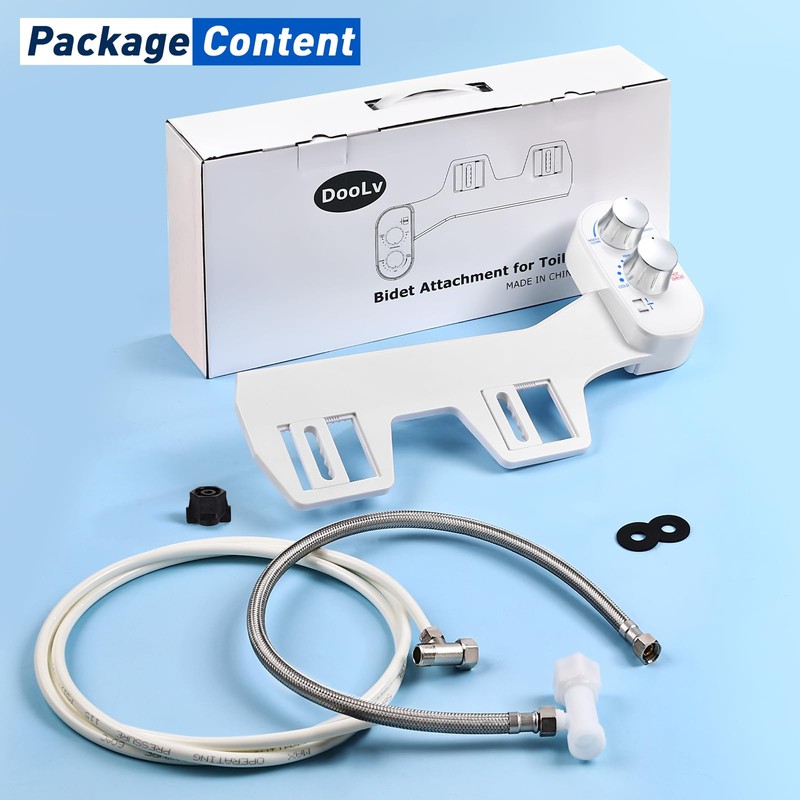 Hot and Cold Bidet Attachment for Toilet, Ultra-Slim Bidet Attachment