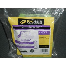 Proteam 10-Pack GENUINE ProTeam Intercept Micro 6qt/6.6L Canister Vacuum Bags 100431 BN