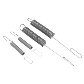 Stainless Steel Pack of 4 Lawnmower Springs, Suitable for Many Mountfield/Castel Garden/Lawn/Hayter Lawnmowers, Replacement Parts & Accessories for Lawnmowers