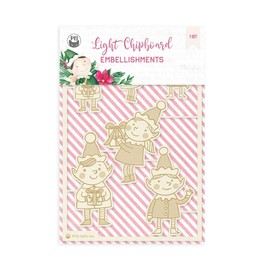 P13 Die-Cut Chipboard Embellishments 4"X6" 6/Pkg-#01 P13SAN44