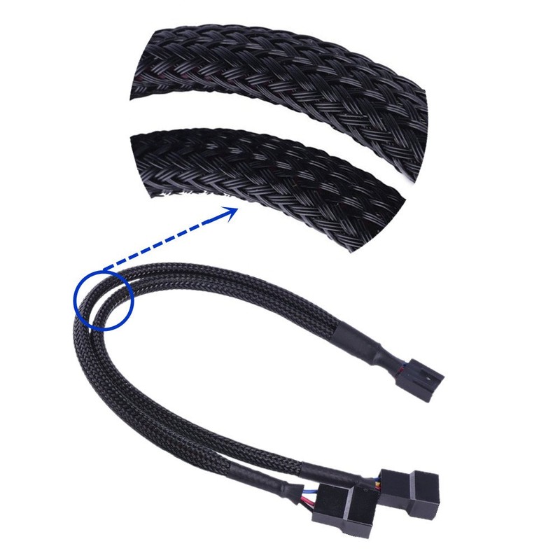 Apuxon 2 Pack PWM Fan Splitter Cable, Computer PC Case
