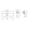 THIRARD - 30 x 60 mm Nickel Plated Cylinder -