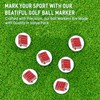 FINGER TEN Golf Ball Marker for Ladies Men Value 6