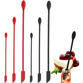 Espátula para frascos, 6 mini espátulas de última gota, reutilizables, de doble punta, para cocina y belleza (6)