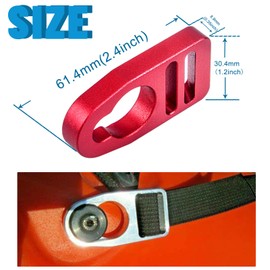 CNRAYT Strap Replacement Buckle Clip Aluminum Seat Clips Replaces Spare Parts Repair Kit Fit for Lifetime Emotion Style Button Type Seat Straps Repair Clip Compatible with Kayak Seats 2PCS