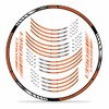 Set Felgenrand Aufkleber Orange Compatible with KTM 1390 Super Adventure