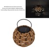Outdoor Solar Lantern LED Waterproof Hollowed Rattan Ball Solar Hanging