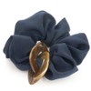 JewelVOX Scrunchie Hair Accessory, Tortoise Shell with Marble Charm, Women's,