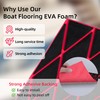 HZshark Boat Flooring EVA Foam Sheets Marine Carpet Self-Adhesive Boat