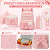 GOKTOW Backpack for Girls 3PCS Kids Backpack for School with