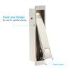 Dontay Pocket Door Pull Handle, Press Finger Edge Pull, Push