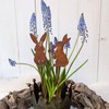 Gartenstecker Hasen - Edelrost Deko für Ostern - 2er Set