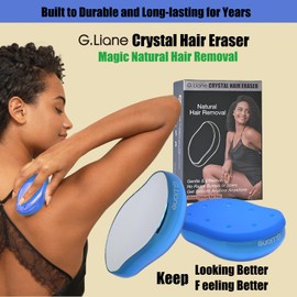 G.Liane Crystal Hair Eraser,Upgraded Painless Crystal Hair Remover,More Effective Crystal Hair Removal Device and Skin Exfoliation,Easy Body Epilator Depilator for Women and Men(Royal Blue)