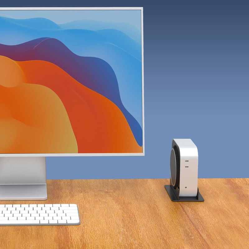 bylitco Metal Desktop Stand for 2024 Mac Mini M4/M4 Pro,
