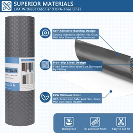 HooTown Self Adhesive Shelf Liner, 11.8" x 78.7" Contact Paper for Cabinets and Drawers, Waterproof & Oil-Proof Kitchen Cabinets Liner, Peel and Stick Cupboard Liner for Countertops,Shelves