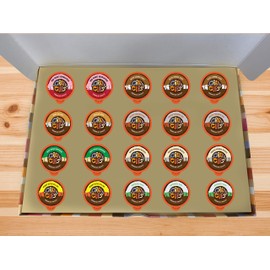 Crazy Cups Deluxe Holiday Hot Chocolate Gift Set, Assorted Flavored Hot Chocolates for Keurig K Cups Machines, Single Serve Hot Cocoa in Recyclable Pods, 20 Count