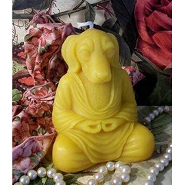 Beeswax Buddha Zen Dog Candle