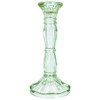 Gisela Graham Pastel Green Glass Candlestick - Medium