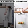 Meiloi Trash Bag Holder for Cupboards Kitchen Cabinet Door, Stainless