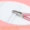 CheeMuii 3 Pieces Metal Handheld Paper Punch Single-Hole Tag Punch