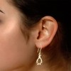 14k Yellow Gold Over Sterling Silver Penguin Earrings In 14K