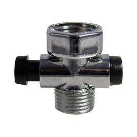 AquaSu® Shower Stop with Flow Regulator, for Shower Hoses, Water Stop, Flow Controller, Up to 30% Reduced Water Flow, 18.7 mm Diameter, Type 1/2 Inch Connection, Plastic, 19715 1