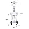 Corkscrew with Professional Bottle Opener with Two Levers Non-Slip Corkscrew