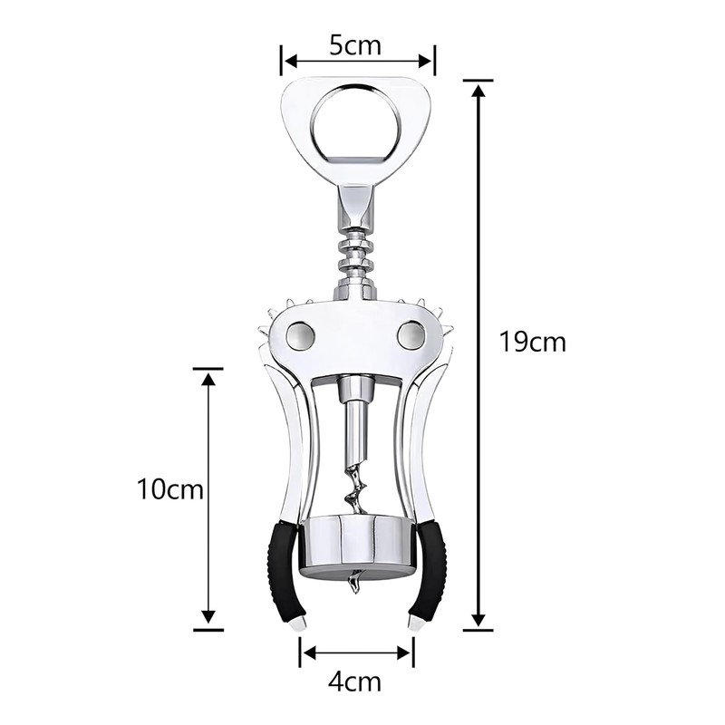 Corkscrew with Professional Bottle Opener with Two Levers Non-Slip Corkscrew