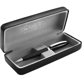 Schmalz® Charles Dickens Metal Ballpoint Pen with Engraving - Sheffield Model Elegant Rotating Function Black Refill - Birthday Gift with Gift Case (Black)