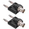 Spacnana Banana Plug Connector, 2PCS BNC Female to Dual Banana