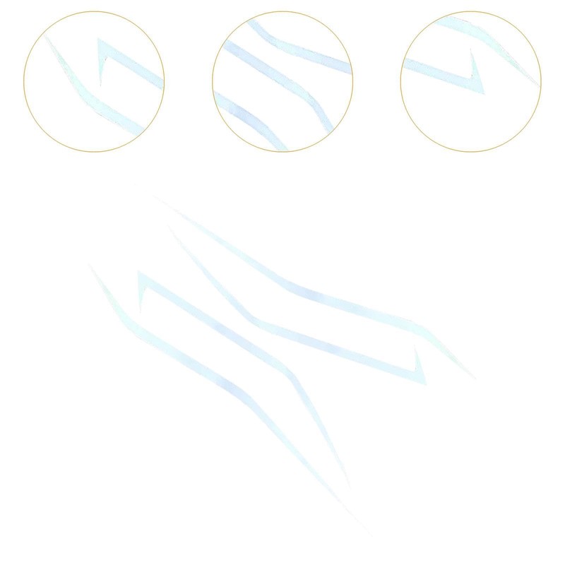 Ronyme Motorcycle Sticker Headlight Decal Waterproof Curvy Headlight Car Sticker