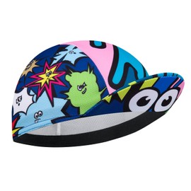 Corsehild Cycling Cap with Sun Visor, Lightweight Polyester Bike Hat for Men & Women, Breathable Under Helmet Design for Road Biking & Outdoor Sports