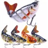 Unbranded 1pc 6-Segment Lifelike Fishing Hard Lure Crankbait with 3D