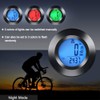 Dricar Bike Computer Wireless, 3 Color LCD Backlight Round Bicycle